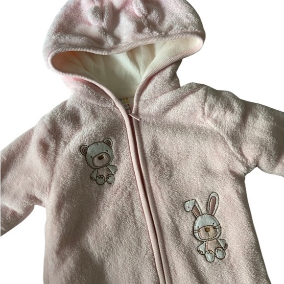 Zip-up Hooded One-Piece 6-9 months - Picture 2 of 4
